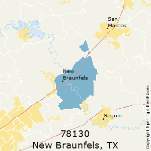 New Braunfels Zip Code Map Map Vector